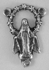 No. 846BM Base Metal Madonna Centerpiece size: 5/8"