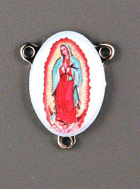 No. 806BM Guadalupe Base Metal Center with Enamel size: 1"