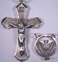 No. 844 Sterling Silver Holy Spirit Center | Rosary Parts