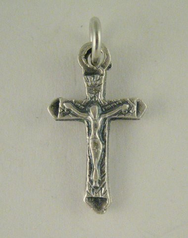 No. 50BM    Silver Finish Bracelet Crucifix Size: 5/8"