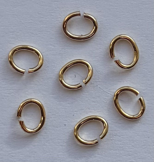 Gold Base Metal 1/8" Jump Rings - per gross (144 pcs) - for attaching centerpieces