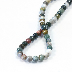 3015 8mm Gemstone Beads - Ryolite, 60 beads