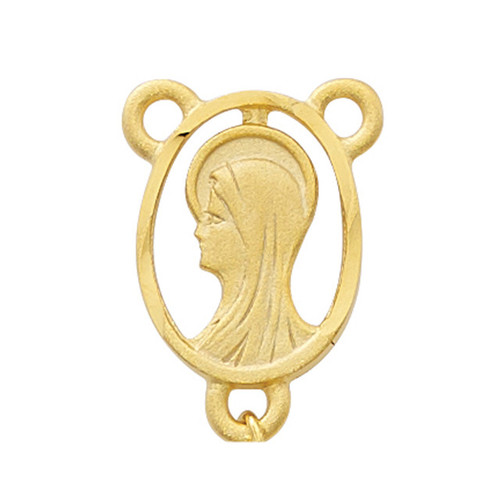 No. 5853P Madonna Cut Out Gold Over Pewter Center 1 "
