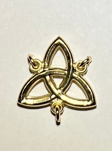 No. 58997 Trinity Irish Knot Gold Plated Center - 3/4"