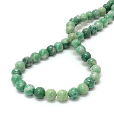 K594 Sterling Silver Angels Rosary Kit with 8mm gemstone jade zing ziang beads.