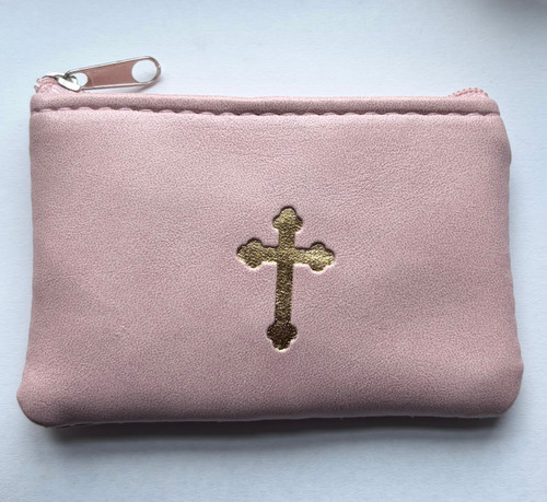No. RC003 Mauve Marbled Rosary Case