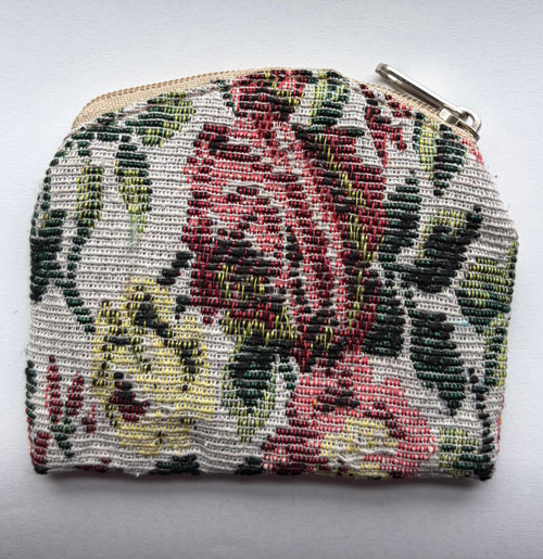 No. RC007 Rose Floral Brocade Rosary Case