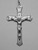 No. 742 Sterling Silver Crucifix size: 2", with Fleur de lis accents