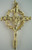 No. 57732BM Gold Plated Base Metal Crucifix with thorns & nails - 2 3/8"