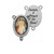 8874P Pewter Divine Mercy Center size: 1"