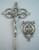 No. S383 Crucifix & Center Set - Sterling Silver Crucifix 7760, Center 8826. The Wedding Set.