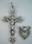 No. S402 Crucifix & Center Set - Sterling Silver Crucifix 712, Center No. 814.