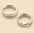 No. 37  6mm Sterling Silver Split Rings - 1 dozen