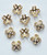 Base Metal Gold Finished No. 5058BM Filigree Bead Caps for 8mm beads , sold in pkgs of 60 caps.