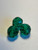 No. 164 8 mm Round Glass Fire Polished Beads - Emerald -  60 beads