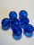 No. 164 8 mm Round Glass Fire Polished Beads - Sapphire - 60 beads