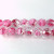 No. 119 8mm Rose/Crystal Two Tone Fire Polished Glass - 60 beads No. 119 8mm Rose/Crystal Two Tone Fire Polished Glass - 60 beads