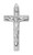 No. FC101 Pewter crucifix 1" on 18" stainless steel  neckchain, gift boxed