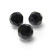 No. 3070 Jet 8mm Czech MC Round Beads - 60 beads
