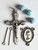 No. K1405 First Communion Kit - Pewter with 3019 Beads