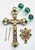 No. K1407 Irish Rosary Kit - Gold Pewter with 164 Beads