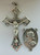 S482 Crucifix & Center Set - Sterling Silver Crucifix No. 782, Center No. 803. Scapular Set.