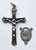 No. S310BM Crucifix & Center Set - Base Metal Crucifix 742BM, Center 801BM.  Miraculous Set.