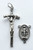 No. S317BM Crucifix & Center Set - Base Metal Crucifix 751BM, Center 802BM.