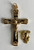 No. S312BM Crucifix & Center Set - Gold Base Metal Crucifix 57724BM, Center 5821BM.  Basilicas Set.