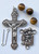 K1410BM Holy Family Rosary Kit - with 3015 8mm Gemstone Tiger Eye Beads