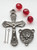 K1414P Pewter Confirmation Rosary Kit - with 164 8mm Fire Polished Beads