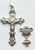 S477 Crucifix & Center Set - Sterling Silver Crucifix 712, Center 865.