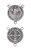 S488P Crucifix & Center Pewter - St. Benedict Set