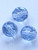164 8 mm Round Glass Fire Polished Beads - Light Sapphire - 60 beads