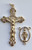 No. S354P Crucifix & Center Matching Set Gold Pewter Crucifix 5714P & Center. 5817P