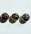 No. 152 8 mm Metalized Rosebud Beads - 60 Beads