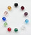 No. 163  7mm Round Glass Fire Polished  - 60 Beads