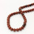 No. 3015 Gemstone Beads 8mm Round Red Obsidian - 60 beads