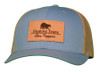 Coon Trapper Hat - Columbia Blue/Khaki