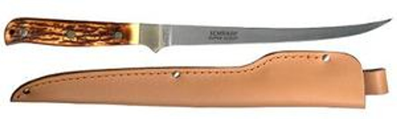 Uncle Henry Staglon Fillet Knife With Sheath - 167UH