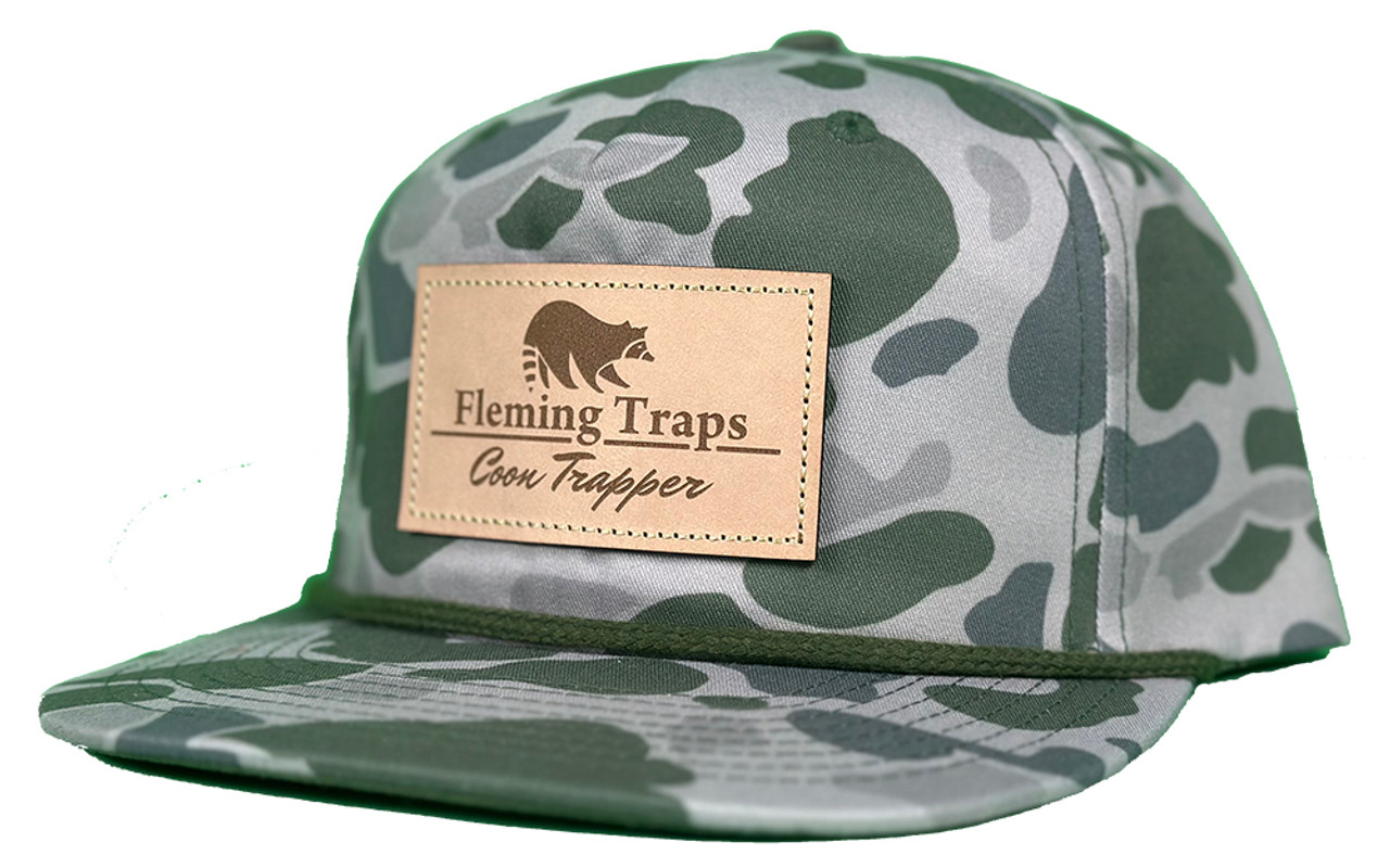 Coon Trapper Hat - Rope - Marsh Duck Camo - 256P