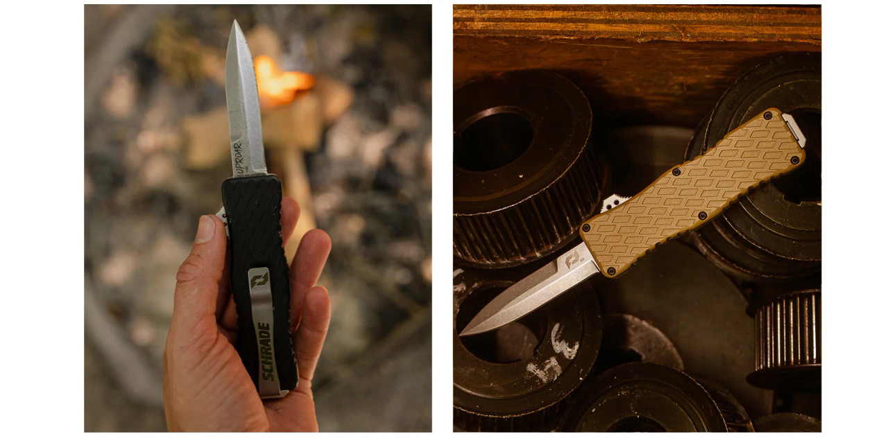 Uproar Tactical Knife - Single Edge - Black