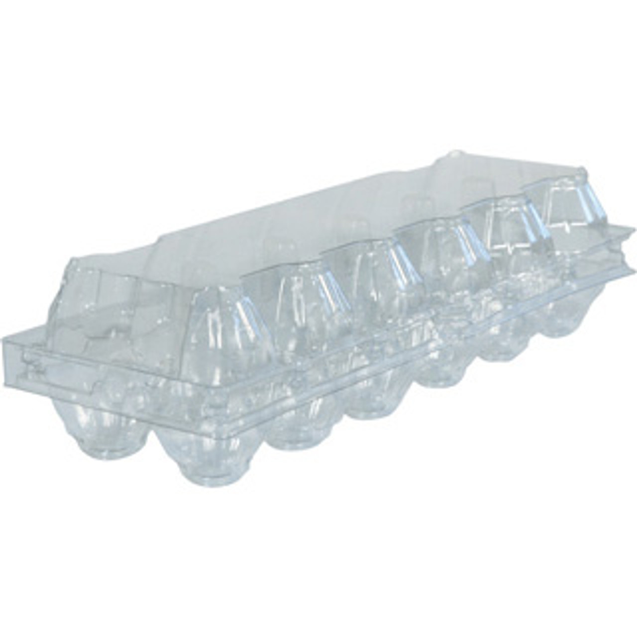 Chicken Egg Cartons Clear (12 Egg) - 10/pk