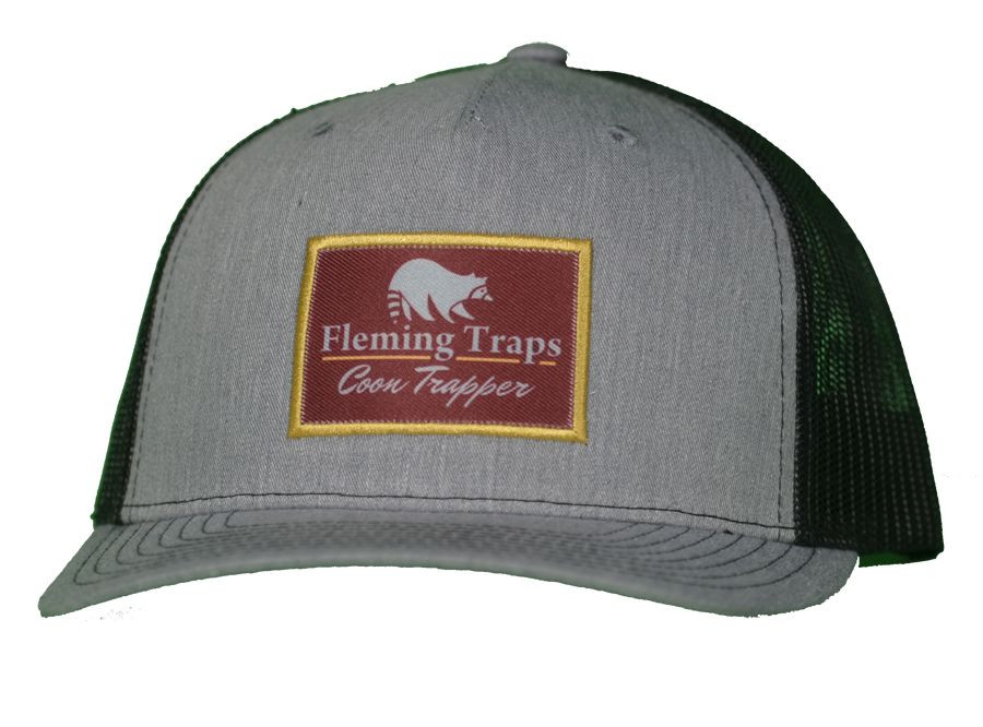 Coon Trapper Hat - Heather Grey/Black