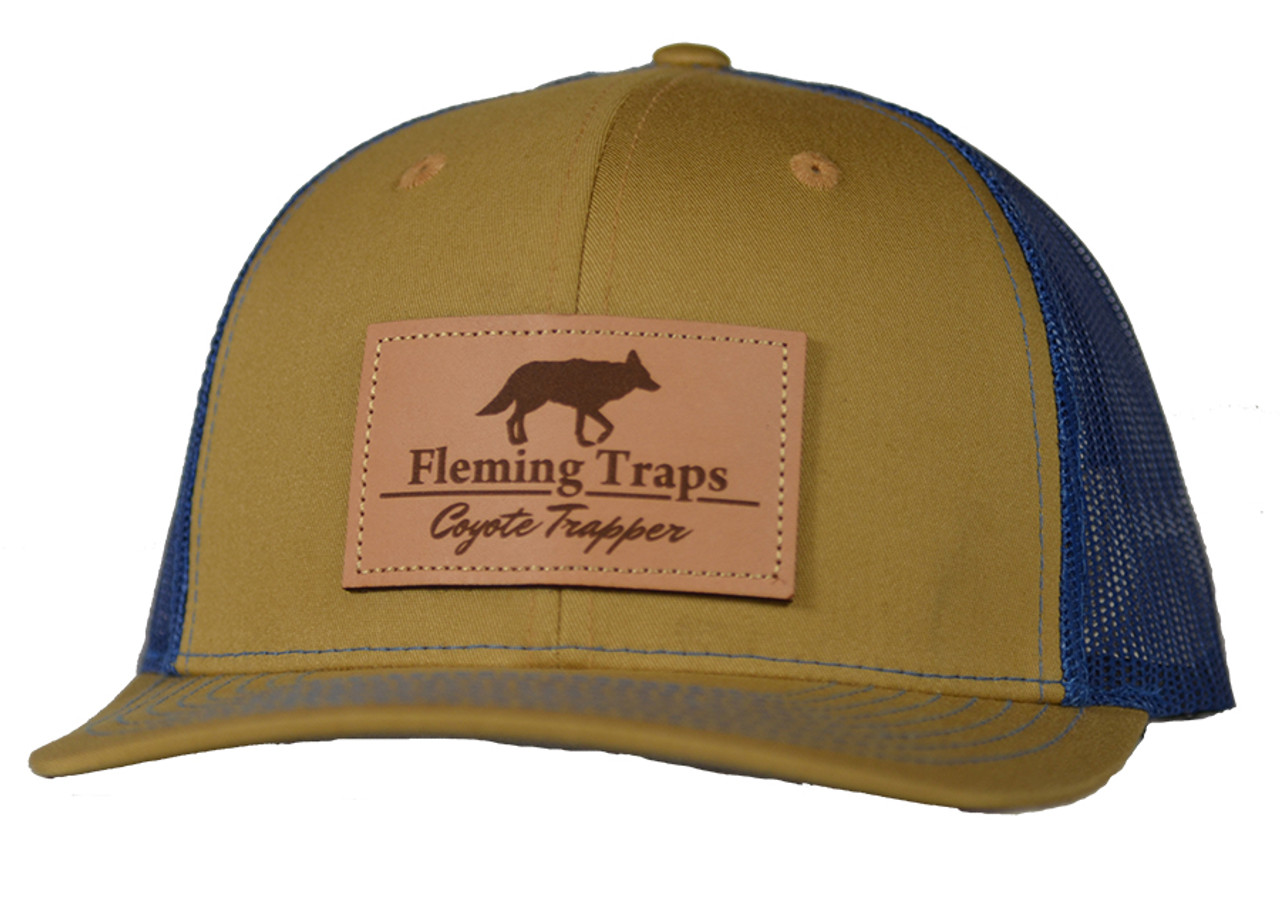 Coyote Trapper Hat - Biscuit/Blue