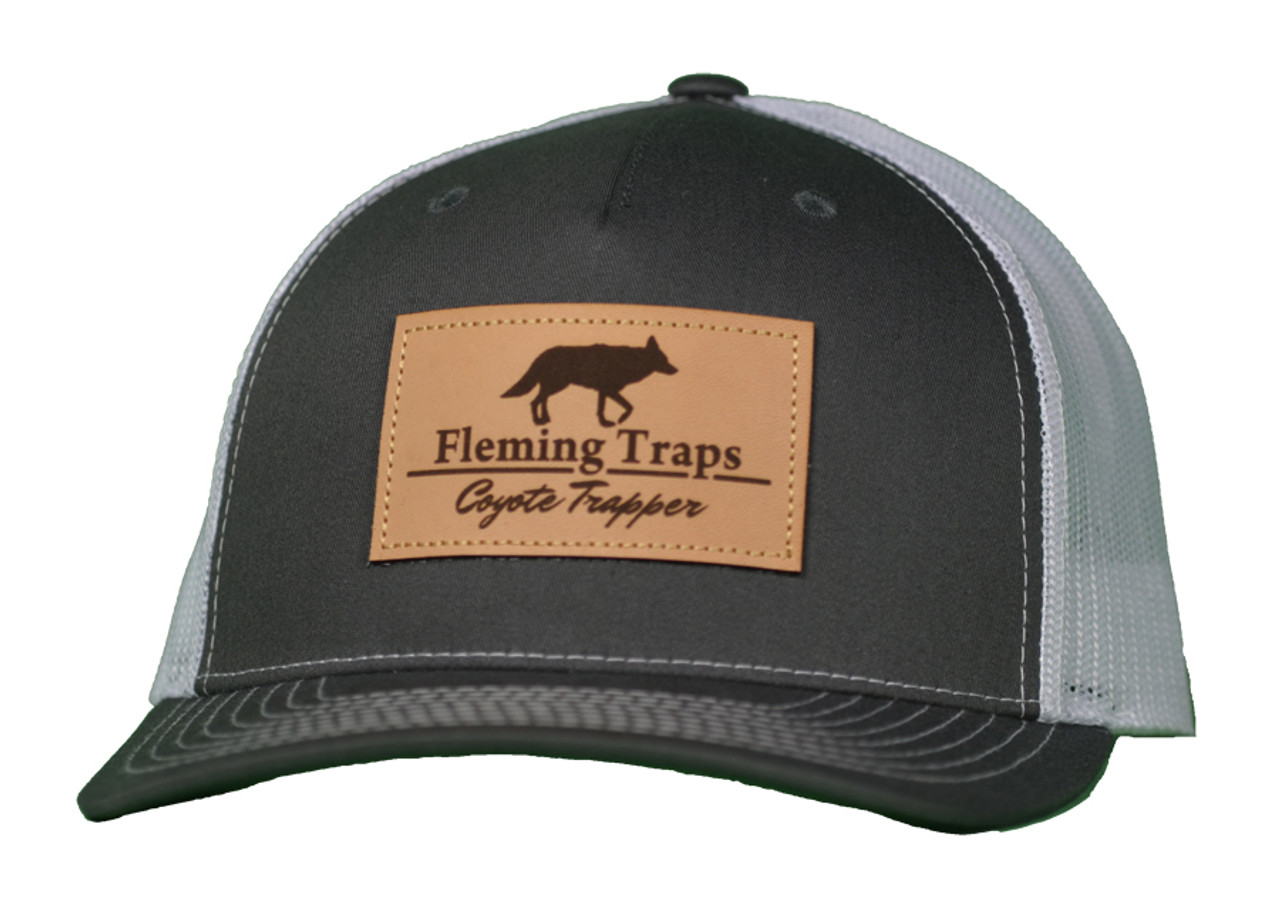 Coyote Trapper Hat - Charcoal/White