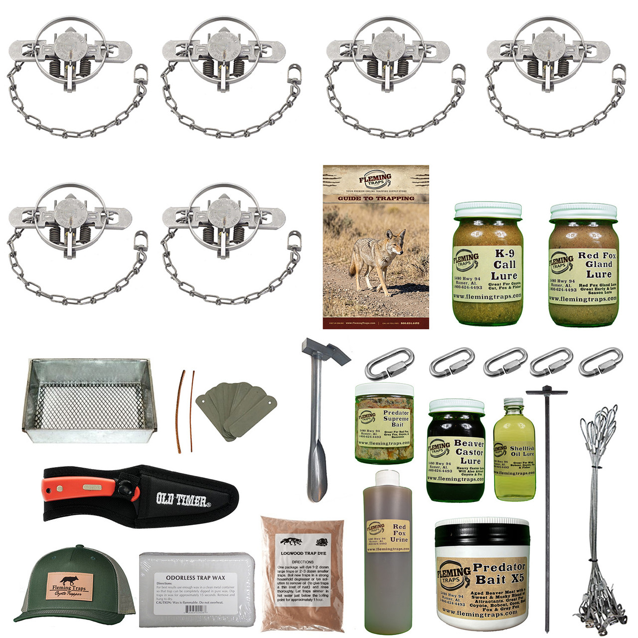 Fox Trapping Kit - Deluxe