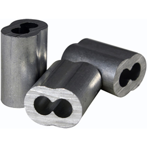 1/16" Aluminum Sleeves - 100 Pack