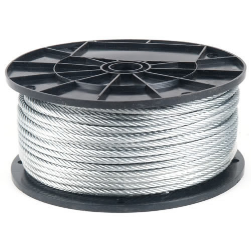 1/16" 7x7 Galvanized Aircraft High Grade Cable - 100 Ft 1/16" 7x7 Galvanized Aircraft High Grade Cable - 100 Ft