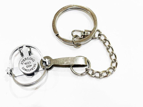 Sterling Mini Single Long Spring Trap with Key Chain